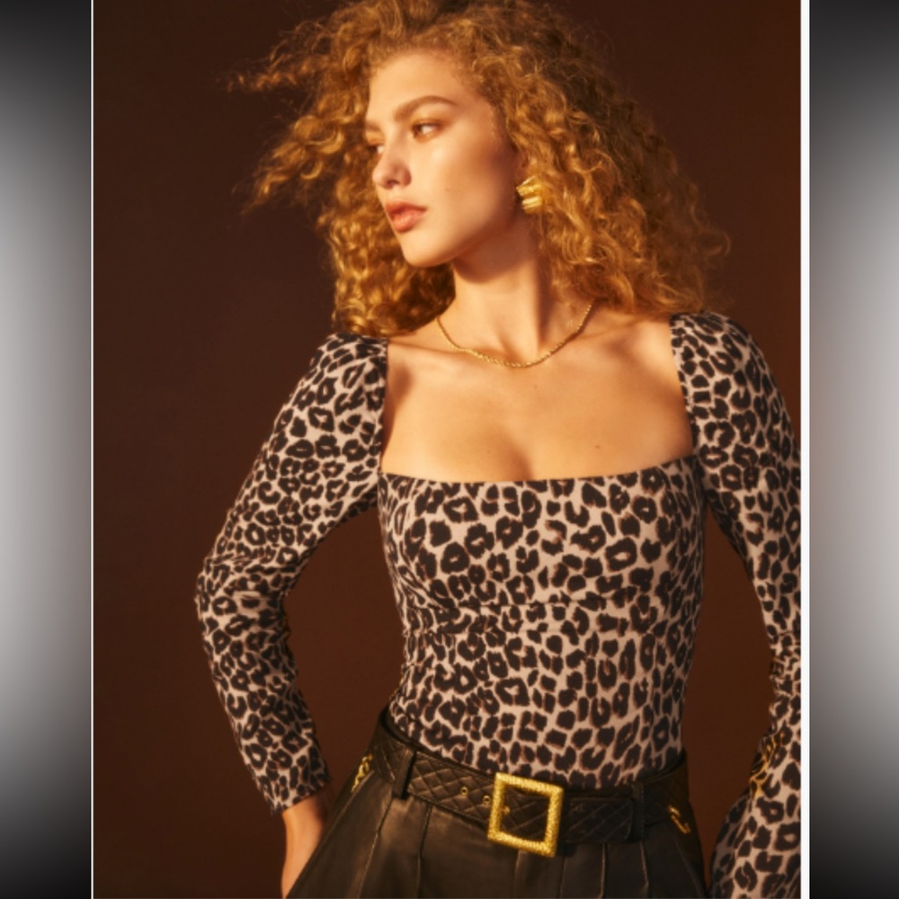 Demi leopard top from Reformation